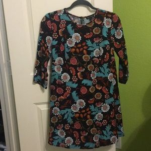 As U Wish floral 3/4 sleeve dress